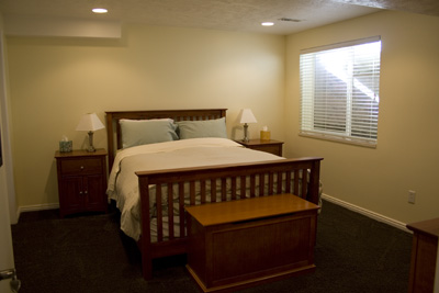 basement bedroom