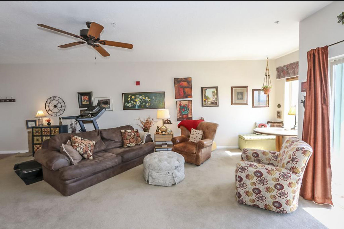Living Room in Albion Village Condo